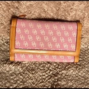 Dooney & Bourke pink wallet with checkbook